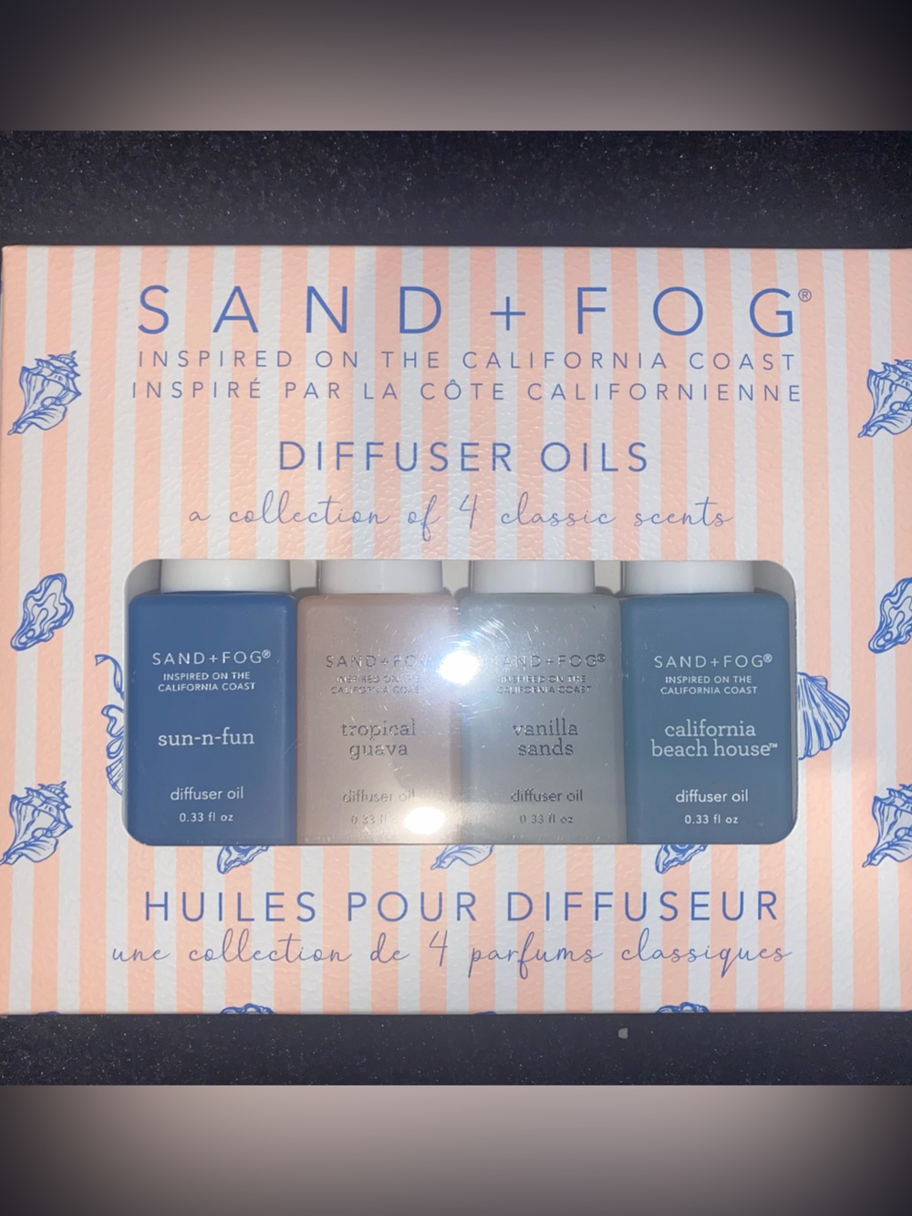 SAND + FOG Diffuser Oils Set — Pink & Blue Packaging